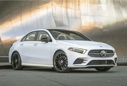  ?? MERCEDES-BENZ USA ?? The 2022 Mercedes-benz A-class is one of the best small luxury sedans on the market today.
