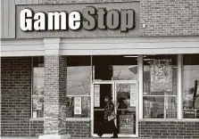  ?? Associated Press file photo ?? The volatility of GameStop shares Monday was so extreme that trading in the stock was temporaril­y halted at least nine times.