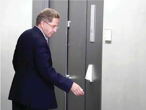  ?? Foto: AFP/Odd Andersen ?? Hans-Georg Maaßen dürfte sein Amt als Geheimdien­stchef nicht mehr allzu lange ausüben.