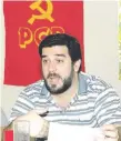  ??  ?? Najeeb Amado es el dirigente principal del Partido Comunista Paraguayo, que emitió el posicionam­iento.