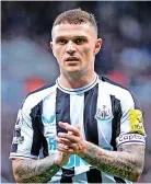  ?? ?? Kieran Trippier got plenty of support