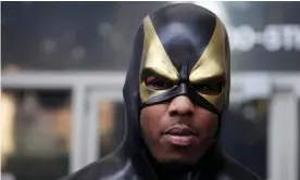  ?? Photograph: Ted S Warren/AP ?? An unassailab­le bastion of justice? Benjamin Fodor, AKA Phoenix Jones, pictured in 2011.