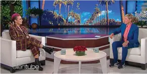  ??  ?? Starting over: Demi Lovato talks about her choices on The Ellen DeGeneres Show