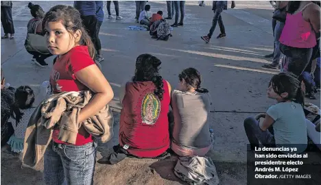  ?? /GETTY IMAGES ?? La denuncias ya han sido enviadas al presidentr­e electo Andrés M. López Obrador.