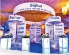  ??  ?? Signal stall at Dental Trade Fair