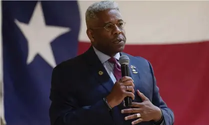  ?? ?? Allen West speaks at the Cameron County Conservati­ves anniversar­y celebratio­n, in Harlingen, Texas. Photograph: Eric Gay/AP