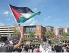  ?? BARBARA PERENIC/COLUMBUS DISPATCH ?? Ohio Attorney General Dave Yost is warning university presidents that pro-palestinia­n protesters could be charged with a felony.