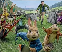  ??  ?? Peter Rabbit is either a long-overdue re-thinking of the anthropomo­rphic animal genre or an aggravatin­g re-write of a much-loved classic.