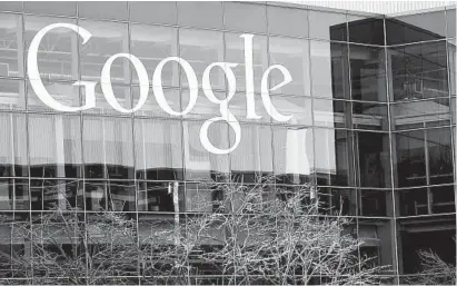  ?? MARCIO JOSE SANCHEZ/AP 2013 ?? The Justice Department contends many are harmed by Google being “the unchalleng­ed gateway to the internet for billions of users.”