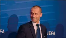  ?? AFP ?? Presidente Aleksander Ceferin, 52 anni, sloveno, numero uno dell’Uefa “scontati” dal passivo.