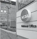  ?? MICHAEL CONROY/AP ?? NCAA headquarte­rs in Indianapol­is is seen in 2020. NCAA president Mark Emmert said Monday that efforts to reform the organizati­on are driven by a desire to tackle issues that have been building for decades.