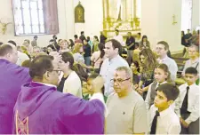  ?? ?? La imposición de cenizas se realizó en la Catedral de Asunción.