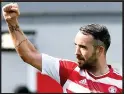  ??  ?? Dougie Imrie has already suffered the agony of relegation three times