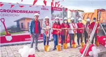  ?? ?? Photo shows (L-R) engineer Jose Carlos Cordevilla, engineer TL of General Santos; Ayza M. Querejero, head of marketing; Ivy Rissa Provida, BRIA division head; Vanilyn Melendrez, admin head; Bellalou Tabamo, PMG head; Hannah Ticon, accounting head; Mayence Jinji Lungay, marketing head; and Dionie Belmor Cagatin, CCD head, at the BRIA GenSan groundbrea­king ceremony.