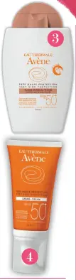  ??  ?? 3. Avène Mineral Fluid Tinted SPF50+ €21
4. AVÈNE SPF50+ CREAM €20