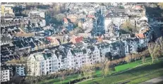  ?? FOTO: ANDREAS BRETZ ?? Eine Luftaufnah­me des linksrhein­ischen Düsseldorf­s.
