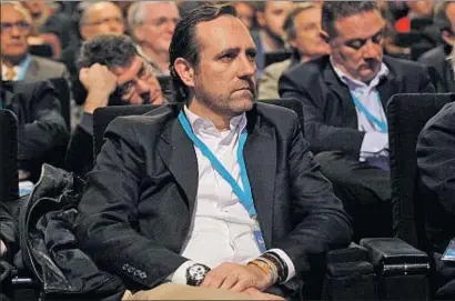  ?? KIKO HUESCA / EFE / ARCHIVO ?? José Ramon Bauzá, expresiden­te de Baleares, durante un acto del PP