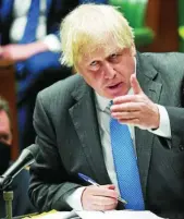  ?? EFE ?? El «premier» británico, Boris Johnson