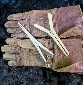  ?? EMMA JAMES/STUFF ?? Gloves were extremely popular until the 1970s, and were made for every occasion.