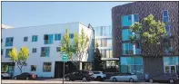  ?? JACQUELINE LEE — STAFF ?? Related California recently developed Mayfield Place in Palo Alto, an affordable housing mixed-used developmen­t. Advocacy group SPUR has recommende­d adding 120,000 more affordable units to the South Bay.