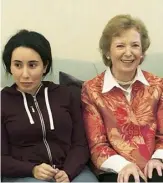 ??  ?? Sheikha Latifa photograph­ed alongside former Irish president Mary Robinson in December 2018