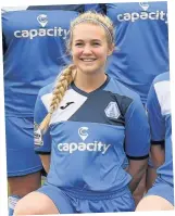  ??  ?? of Charlotte Cooper: grabbed her 20th goal the season for the Loughborou­gh Foxes.