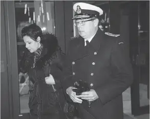  ?? WAYNE CUDDINGTON / POSTMEDIA NEWS FILES ?? Vice-admiral Mark Norman and lawyer Marie Henein leave the Ottawa Courthouse.