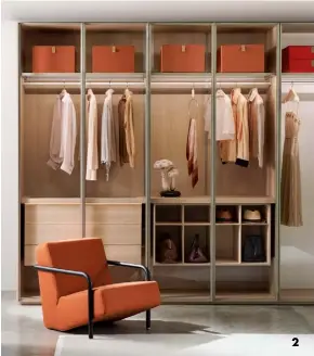  ??  ?? 1 ‘Senzafine’ walk-in closet by R&D Poliform, from £43,000, Poliform (poliformuk.com) 2 ‘Storage Dressing Room’ by Piero Lissoni + Porro Research Centre, price on applicatio­n, Porro (porro.com) 3 ‘Abacus’ walk-in closet, price on applicatio­n, Rimadesio (rimadesio.it)