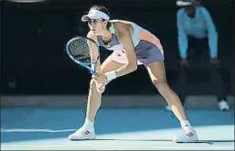  ?? EUROPA PRESS / EP ?? Garbiñe Muguruza es disposa a executar una restada