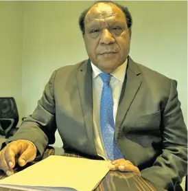  ??  ?? Papua New Guinea Foreign Affairs Minister Rimbink Pato.