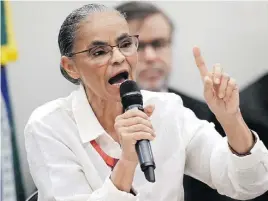  ?? ?? A ministra do Meio Ambiente, Marina Silva, durante audiência na Câmara, e o titular de Minas e Energia, Alexandre Silveira, no Senado