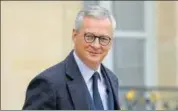  ??  ?? France finance minister Bruno Le Maire said France was willing to discuss a global digital tax with the US at the OECD, but that such a tax could not be optional for internet companies. AFP FILE