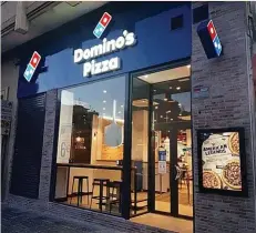  ?? ?? Domino’s Pizza cuenta con el 98% de sus locales como franquicia­s.