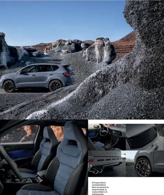  ??  ?? El Cupra Ateca Limited Edition lleva al extremo la deportivid­ad, la exclusivid­ad y la so isticación.