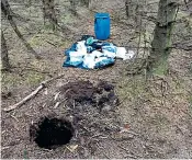  ??  ?? Ciaran Maxwell, left, stored a cache of explosives and chemicals in hides across England and Northern Ireland