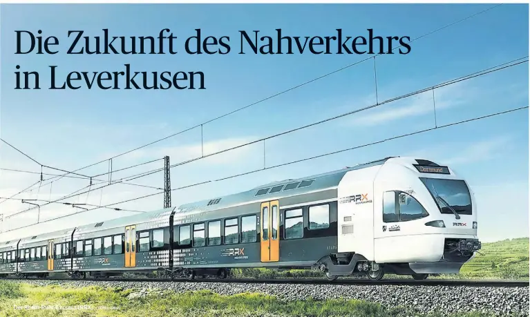  ?? FOTO: BAHN ?? Der Rhein-Ruhr-Express (RRX)