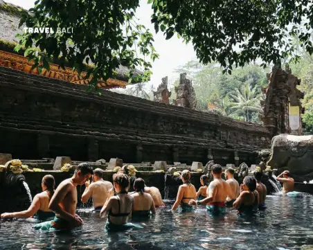  ??  ?? LEFT Sangeh’s Pura Tirta Empul is a sacred water temple complex, famous for its holy spring water that draws visitors from around the world.OPPOSITE The entrance to the W Hotel in Seminyak, a humming beach town in the south.