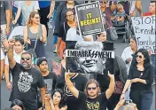  ?? AFP ?? Activists march against Donald Trump in Los Angeles.