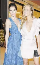  ??  ?? Hilary Rhoda and Petra Nemcova