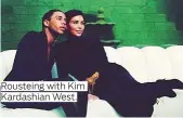  ??  ?? Rousteing with Kim Kardashian West.