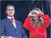  ?? /EFE ?? ¿Se acabará el matrimonio del político y la actriz ahora que finalizó el período presidenci­al?.