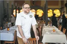  ??  ?? Daniel Walker is the fourth executive chef since Lidia's Pittsburgh opened in the Strip District.