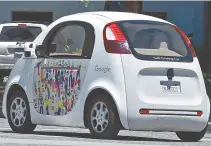  ?? Zuma Press-TNS ?? A Google self-driving car