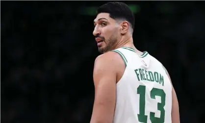  ?? ?? Enes Kanter Freedom: ‘There are many issues in America. I’m definitely not denying it.’ Photograph: Charles Krupa/AP