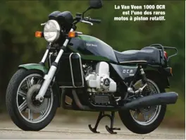  ??  ?? La Van Veen 1000 OCR est l’une des rares motos à piston rotatif.