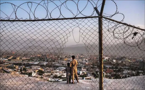  ?? SERGEY PONOMAREV/THE NEW YORK TIMES ?? A hilltop overlookin­g Kabul, where a $100 million Saudi-funded mosque and education complex was scheduled for completion this year – but the site remains a dusty lot. With their nation’s future at stake, Afghan leaders have renewed a plea to Saudi...