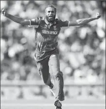  ??  ?? Imran Tahir will be playing for the Guyana Amazon Warriors at this year’s Hero Caribbean Premier League. The Biggest Party in Sport takes place between 8 August and 16 September.