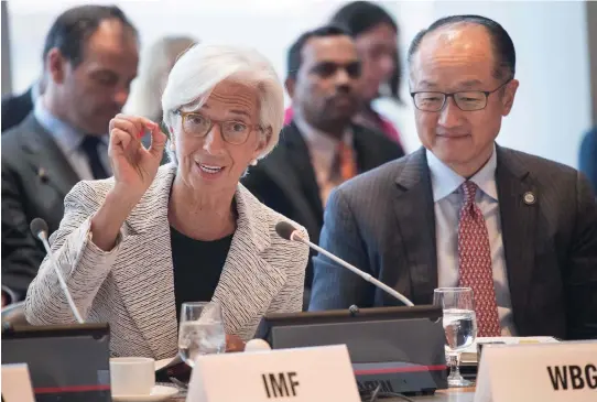  ??  ?? IMF chief Christine Lagarde has repeatedly stressed that giving in to protection­ism will not help those on the margins and in fact will make matters worse by driving up prices and eroding global growth. (AFP)