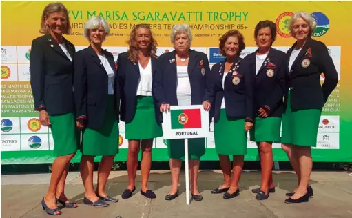  ?? 2016 Portugal team that qualified in 4th place in the Maris Sgaravatti Trophy in Guadalmina ??