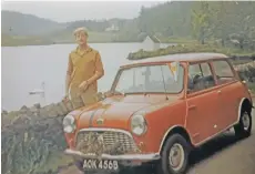  ??  ?? John Hicks with his pride of the road red Mini.